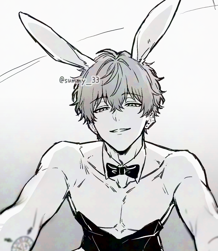 「俺は草食系じゃないからねぇ」|さみ🐇のイラスト