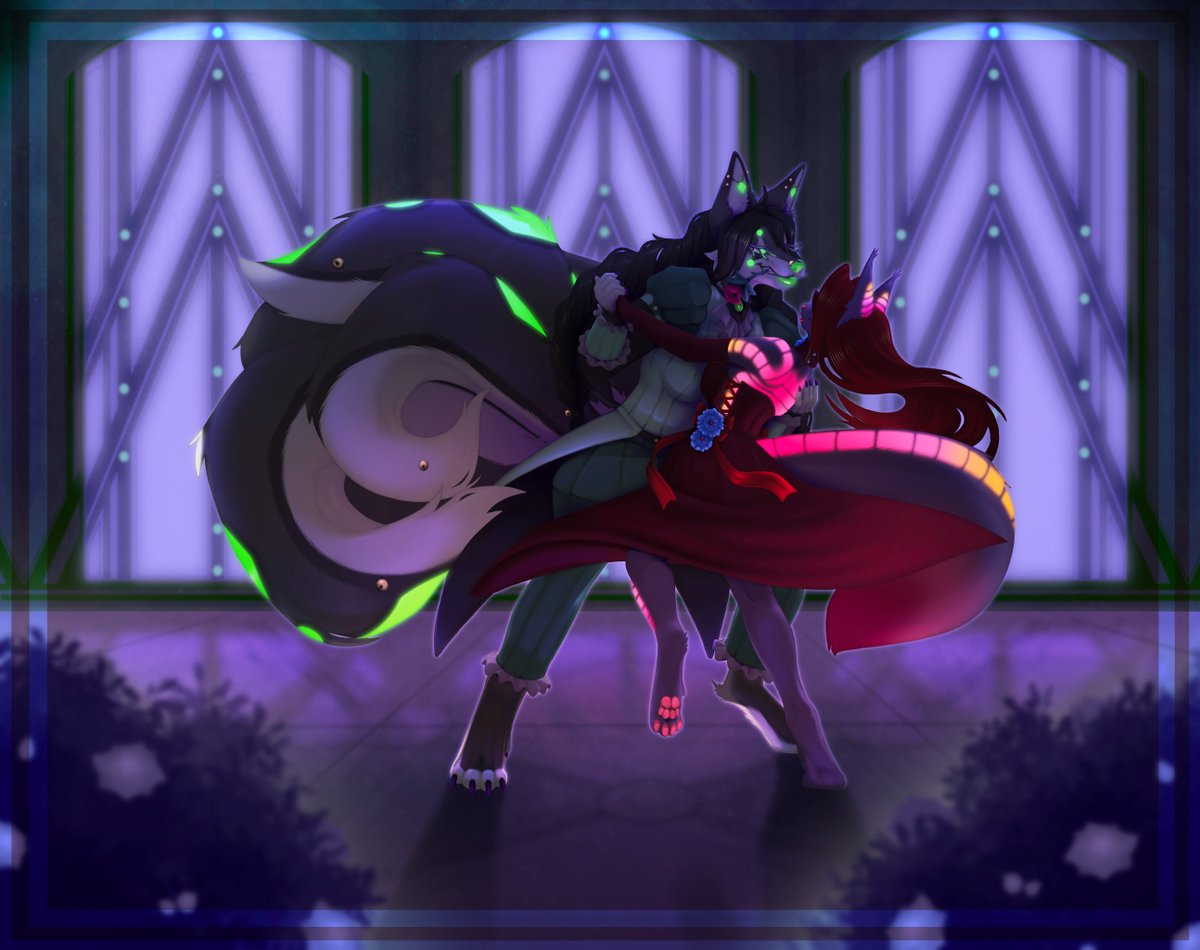 Anna and Vanny doing the Waltz. ♥  Which makes me happy considering how hard I worked on it.  vwv