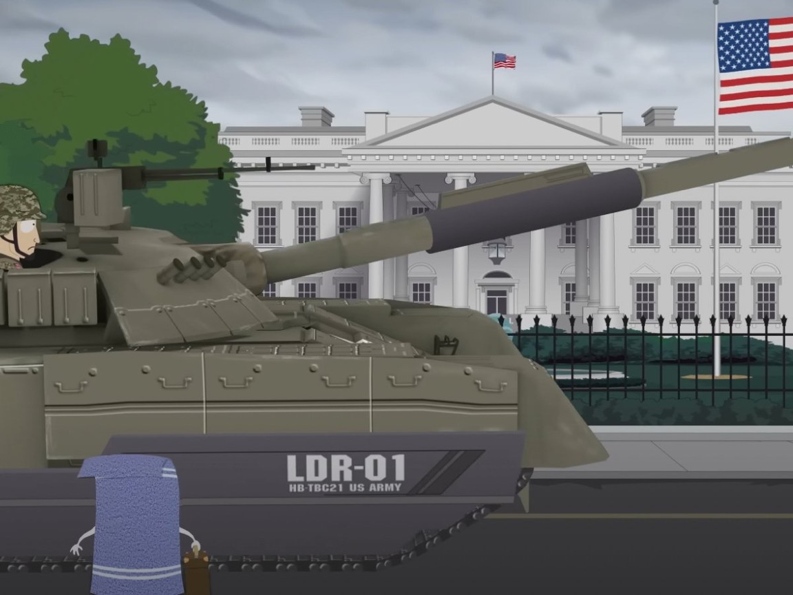 MediaBusters6's tweet photo. South Park Episode 3 did not disappoint.
#Sickofancy
Only the horrors of the #TrumpRegime could make me feel bad for Satan! https://t.co/le6MN1Xchr