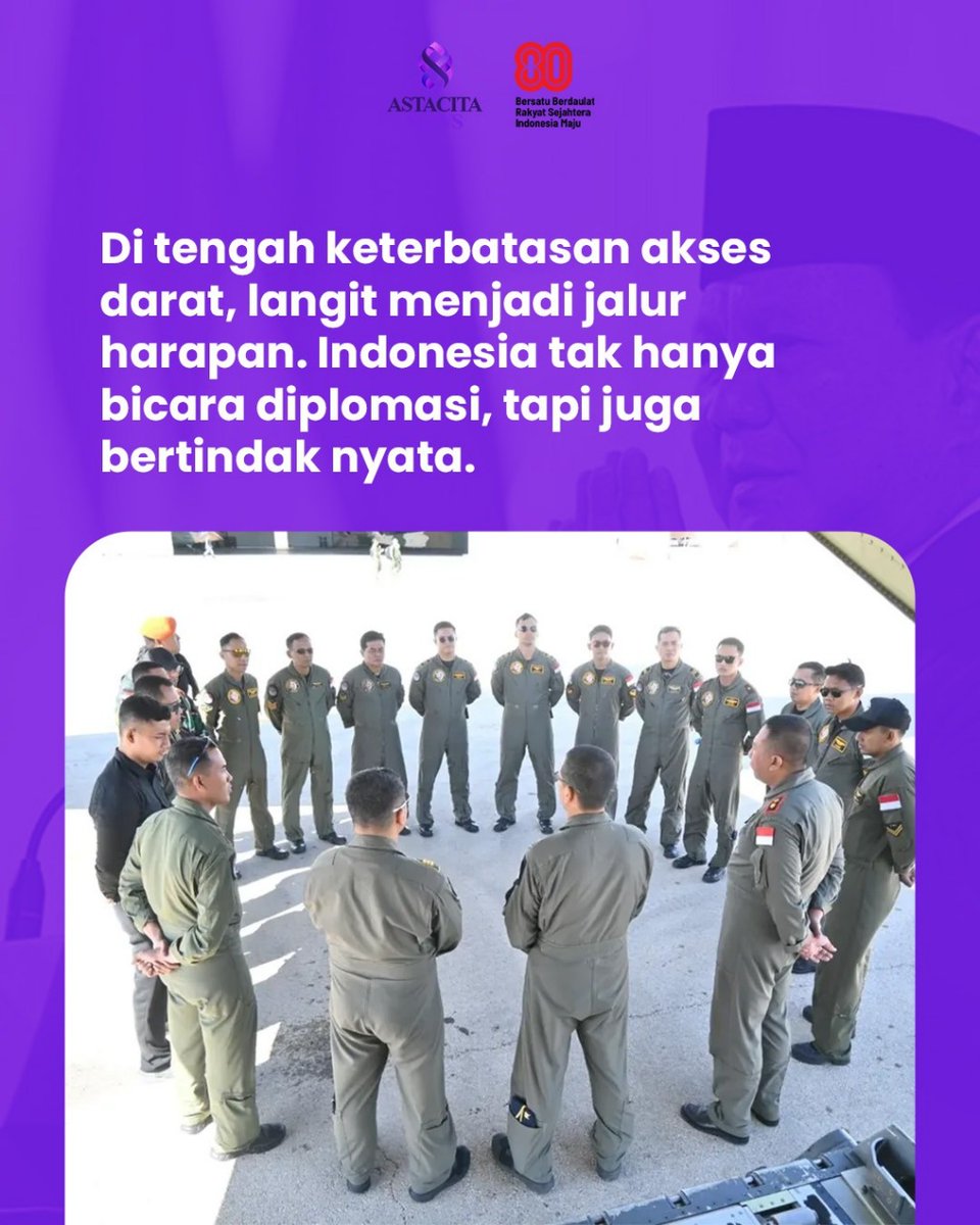 nanaykla's tweet photo. Aksi nyata Indonesia untuk Gaza 
Lewat jalur langit ditengah keterbatasan akses darat 
#IndonesiaUntukPalestina
Misi Kemanusiaan Gaza https://t.co/xNJF5oviq2