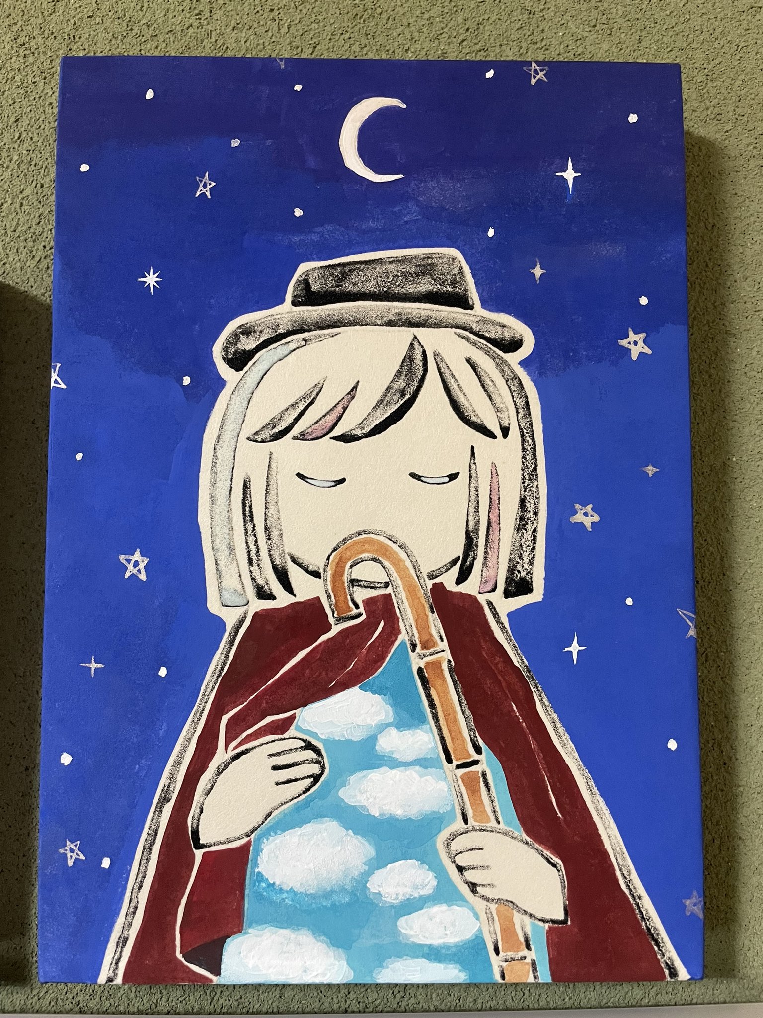 現代アート　サワダ モコ『iconoclasm』アクリル絵具 0118X 現代アート サワダ モコ『iconoclasm』アクリル絵具 0118X