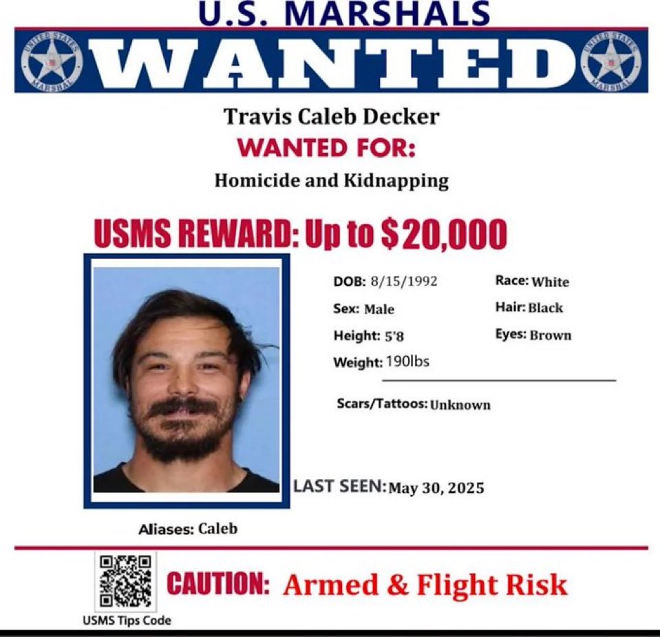 Travis Decker murdered his 3 young daughters. 
He has been wanted and hunted for almost 3 months. 
How can he still be free??