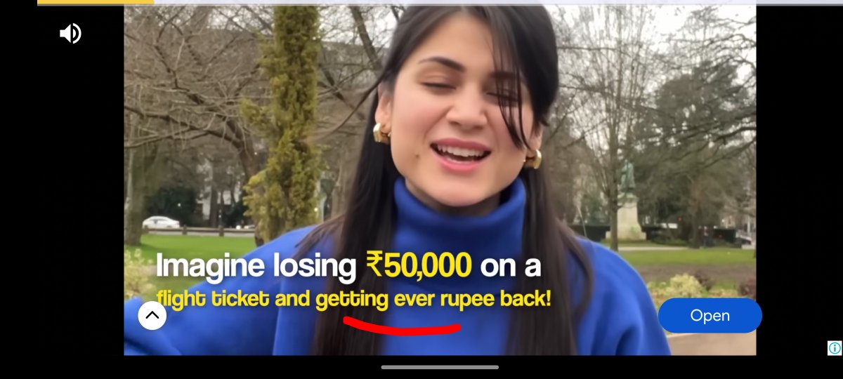 seaaround's tweet image. So they mean you will never get your money back?🤪 how come this spelling mistake in the advertisement is overlooked for such a long period by everyone at @makemytrip or their ad agency🤔 it should be 'every' instead of 'ever', am i right? #brandinglessons #adblunders #makemytrip