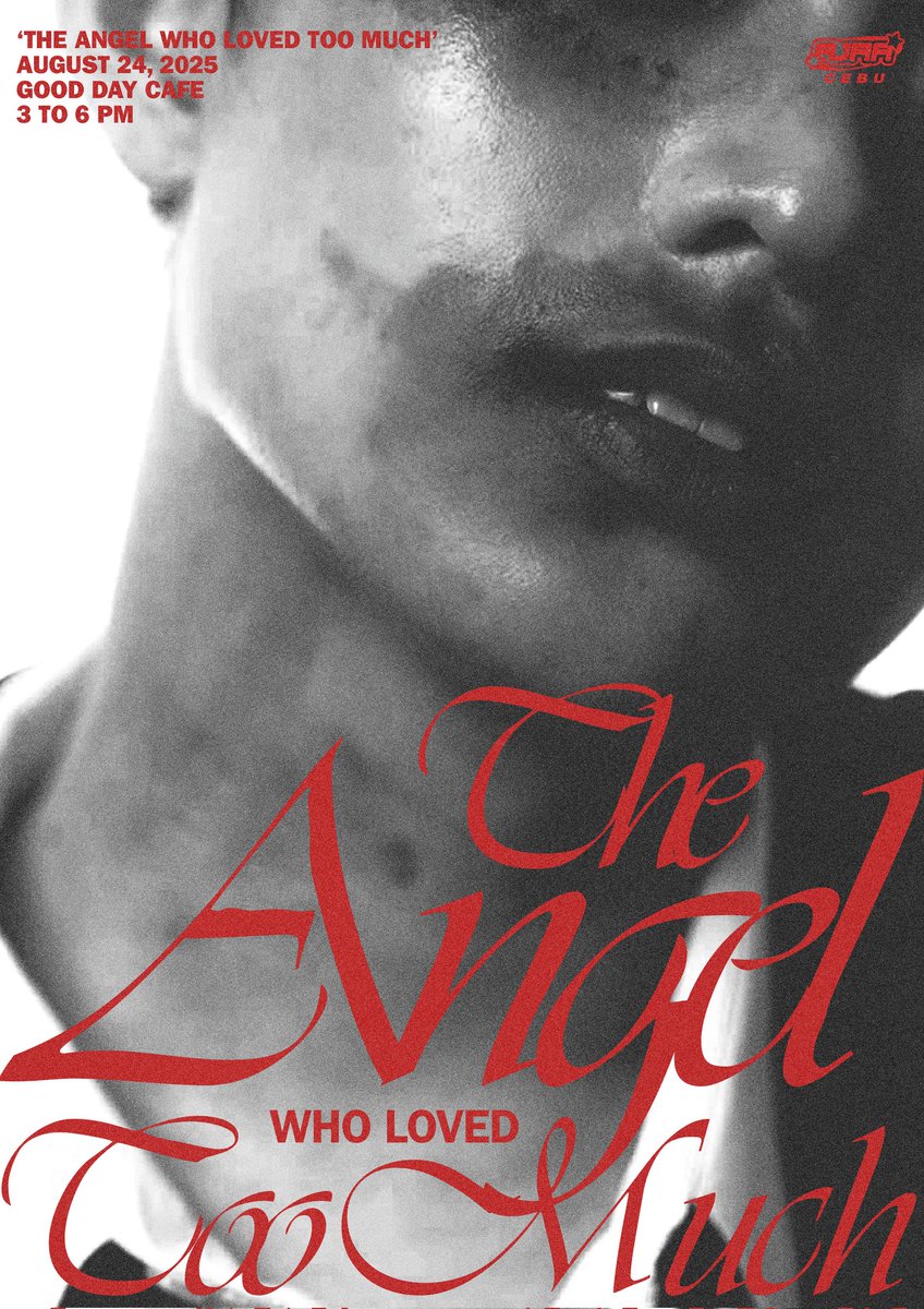Even angels bleed when they love too deeply 🖤🪽🥀

The Angel Who Loved Too Much 🪽 
A birthday cupsleeve event for <a href="/jcdacillo______/">AJAA JC?</a>

🩸 Good Day Cafe 
❤️ Aug. 24, 2025, 3 - 6 PM

#AJAA #AJAACebuEvents <a href="/AJAAofc/">AJAA</a>