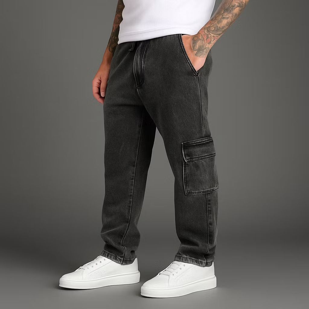 K4_Bastard's tweet photo. Dê uma olhada em Calça Jeans Cargo Masculina Streetwear Preta Mescla 34 Ao 44 por R$81,96. Compre na Shopee agora! https://t.co/P2JpoM9e78 https://t.co/fcTY8YrPwJ