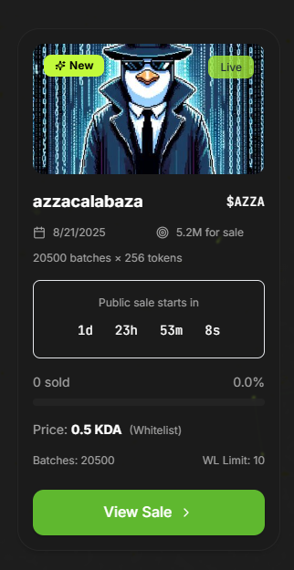 KadPad | Testnet Launch Soon 🚀 (@kadpad_official) on Twitter photo Testnet sale ready thanks to <a href="/azzacalabaza/">azzacalabaza</a>
Make sure you have
<a href="/eckoWALLET/">eckoWALLET</a> and change from mainnet to testnet
Join t.me/heronheroes Provide your K: address and ask to get involved in kadpad testing Testnet sale ready thanks to <a href="/azzacalabaza/">azzacalabaza</a>
Make sure you have
<a href="/eckoWALLET/">eckoWALLET</a> and change from mainnet to testnet
Join t.me/heronheroes Provide your K: address and ask to get involved in kadpad testing
