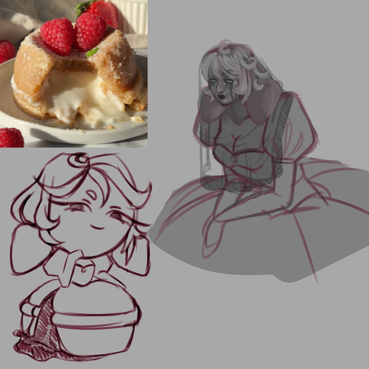 When you get bored, and really like cookie run. White chocolate bride lava cake? idk what to call her. BUT SHE AINT HAPPY even for how sweet she is. 
#CRK #artist #orginalcharacter #SFWEDNESDAY