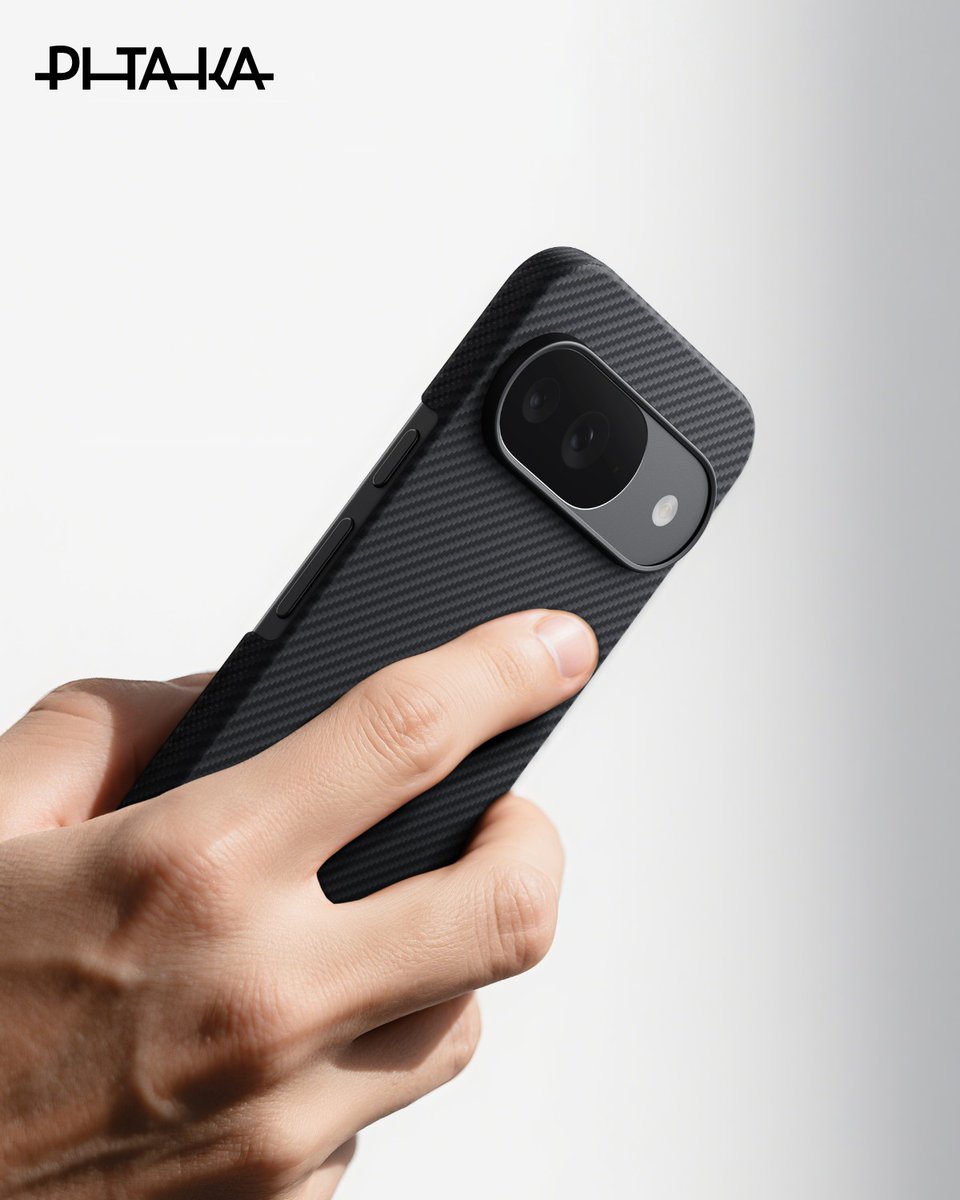 Complete your #Pixel10 with our ultra-slim aramid fiber case. Just 0.9mm thin, MagSafe compatible, with a raised lens frame for extra protection.
Ask more of your phone, less of your case: bit.ly/3JHP6ON