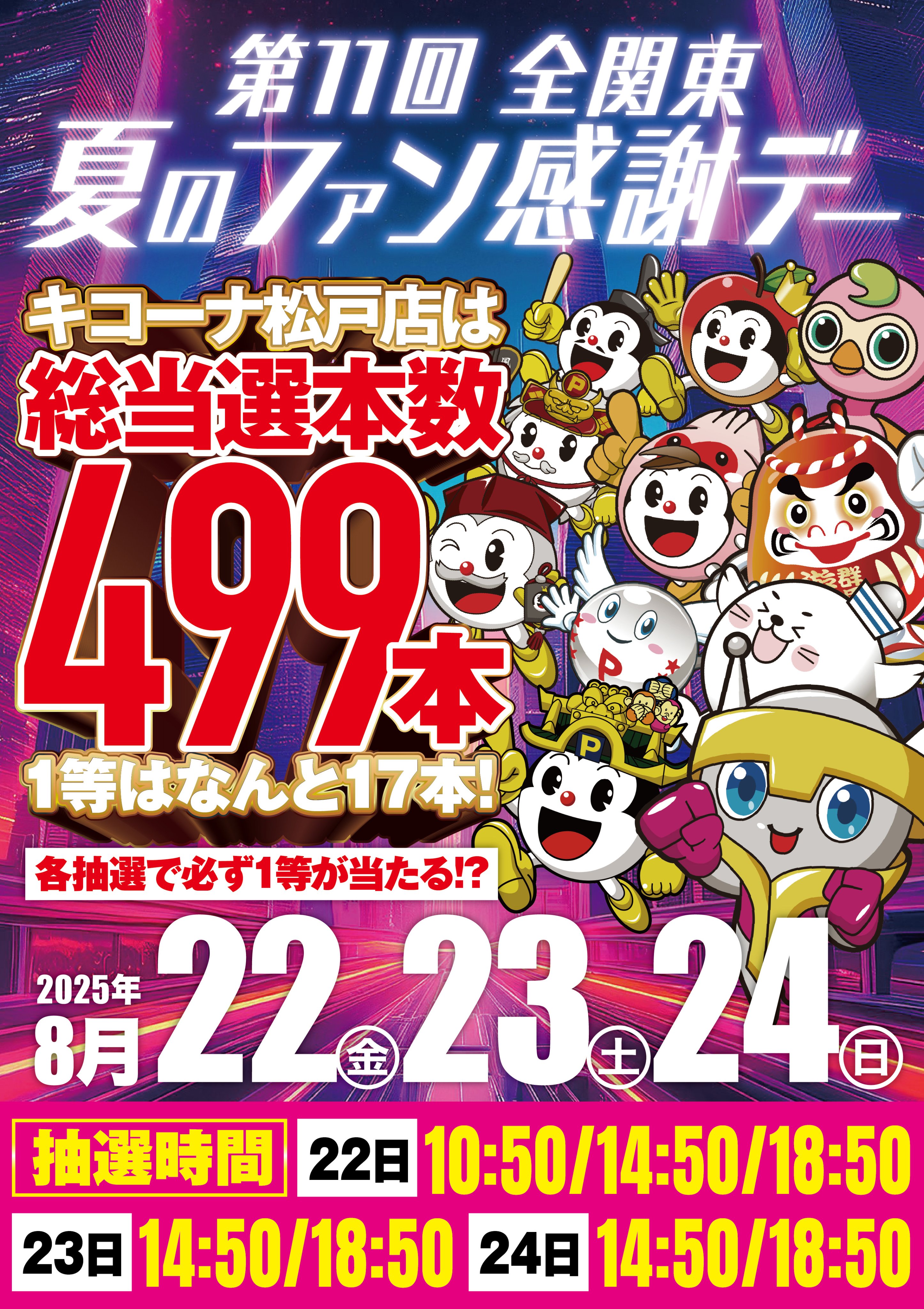 第11回夏のファン感謝デー1等パチンコパチスロスロット