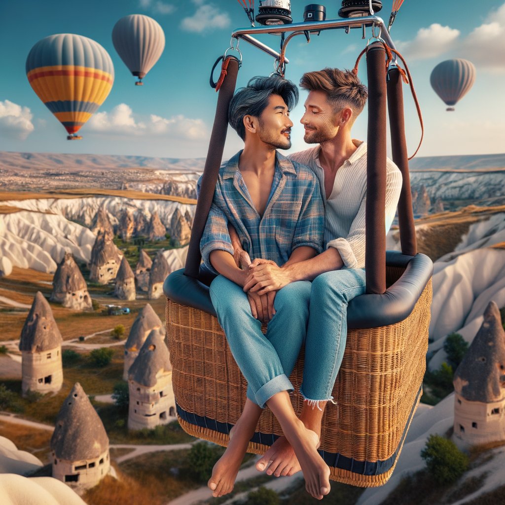 DiverCityMx's tweet photo. #QuieroEstarAhi Turquía
🎈 Un vuelo de amor gay sobre paisajes mágicos de Turquía 🇹🇷
#CapadociaGay #AmorEnElAire
#ConOrgulloYPasaporte 🏳️🌈 https://t.co/OpeM39GoJZ