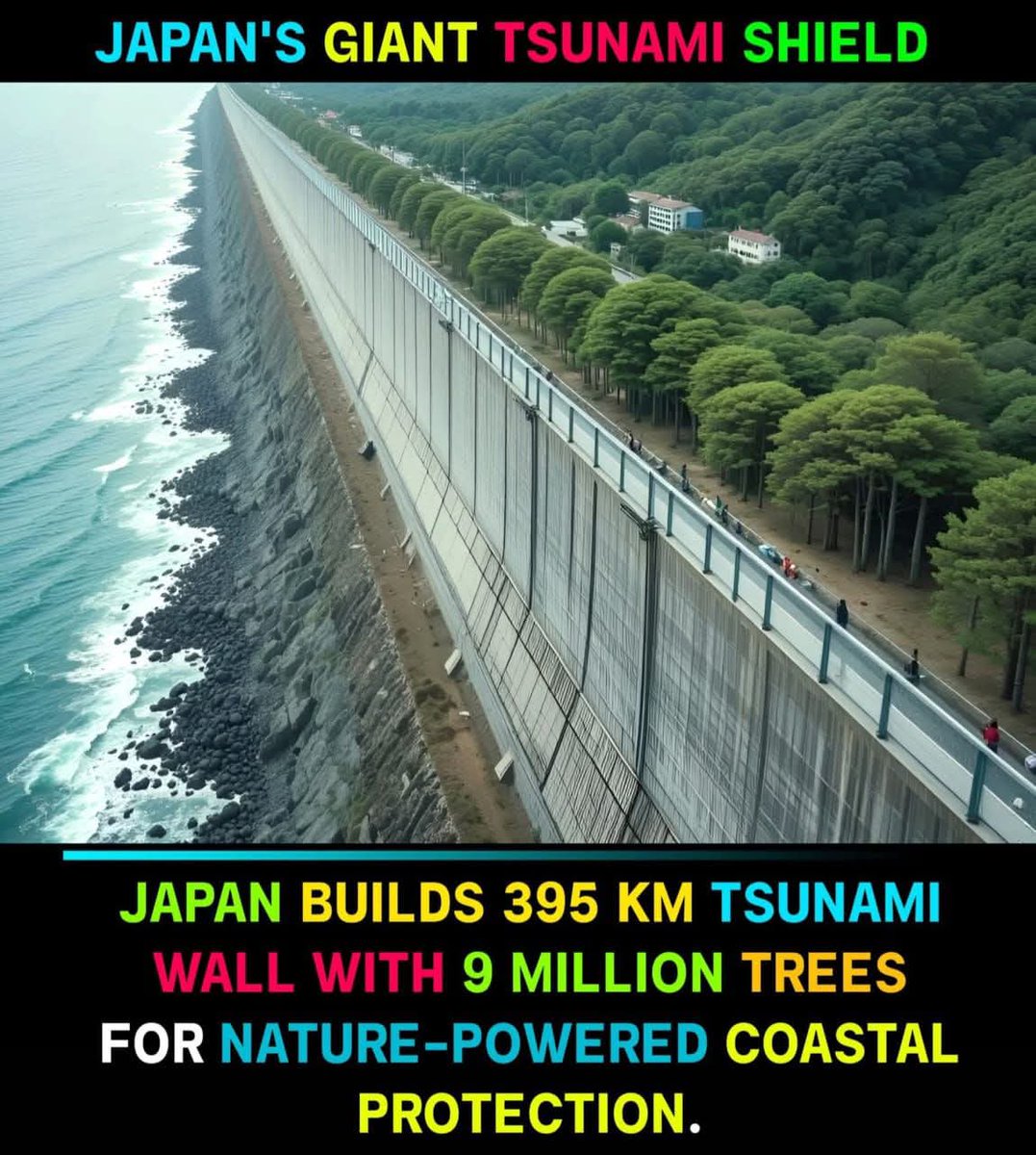 جاپان نے 2011:کے تباہ کن سونامی کے بعد،  نہ  صرف اپنی بحالی کی بلکہ ایک ناقابل تسخیر دفاعی نظام بنایا۔ 395 کلومیٹر طویل "عظیم سونامی دیوار" انجینئرنگ کا ایک شاہکار ہے۔ کئی مقامات پر یہ 14.7 میٹر بلند، یعنی چار منزلہ عمارت جتنی اونچی ہے، اور اس کی بنیادیں سمندر کے غصے کو روکنے کے