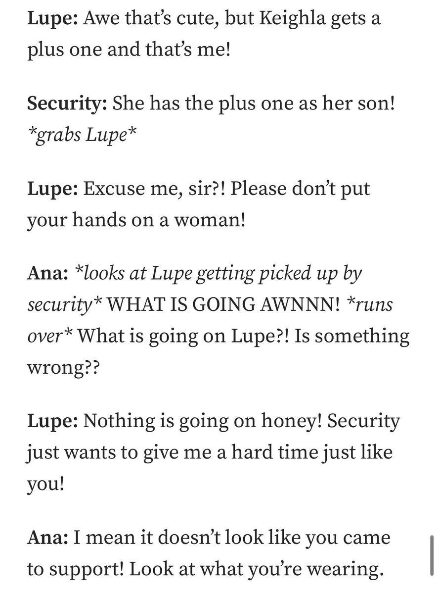 Why is <a href="/iamanalillard/">Ana ✨</a> worried about what <a href="/lupe_esmer16161/">LupeEsmeralda</a> is wearing when a man just tried to manhandle her? 🥴 chile #BBWT
