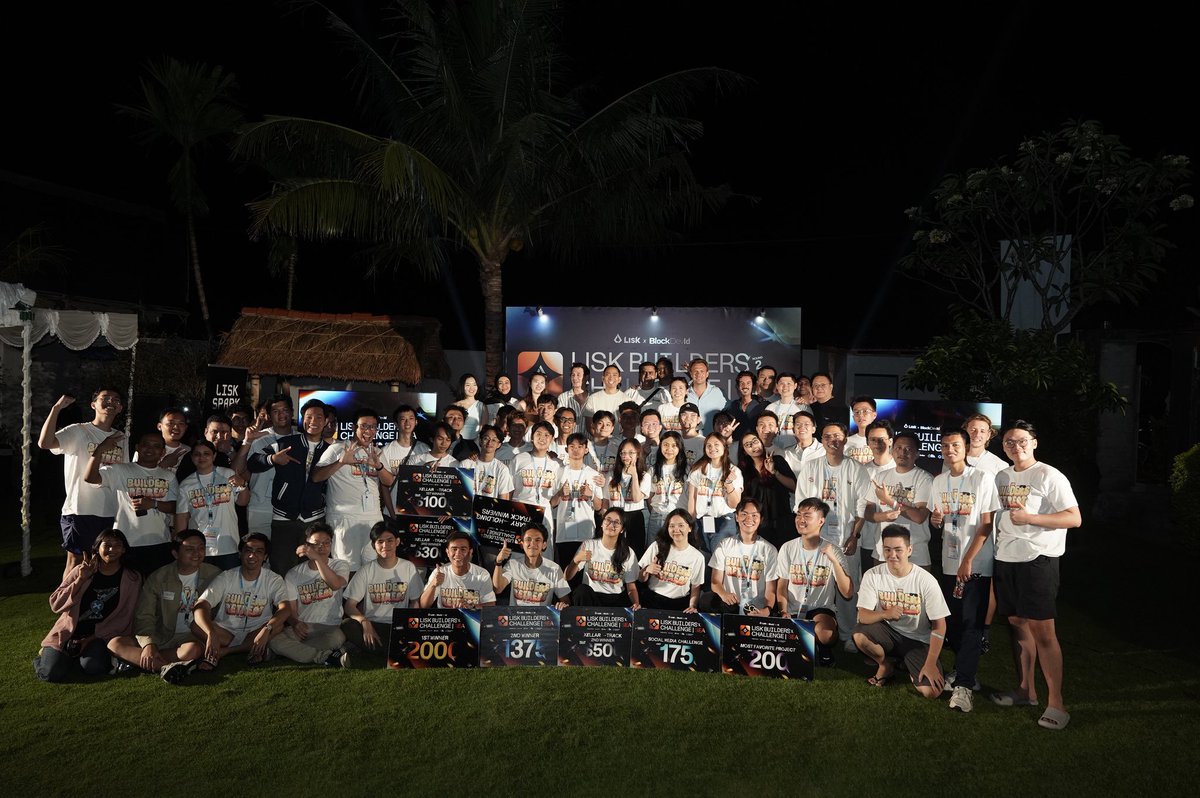 blockdev_id's tweet photo. Congratulations to all winners of the Lisk Builders Challenge! @LiskSEA @LiskHQ #LiskBR2025 https://t.co/JvMESI4pQ2