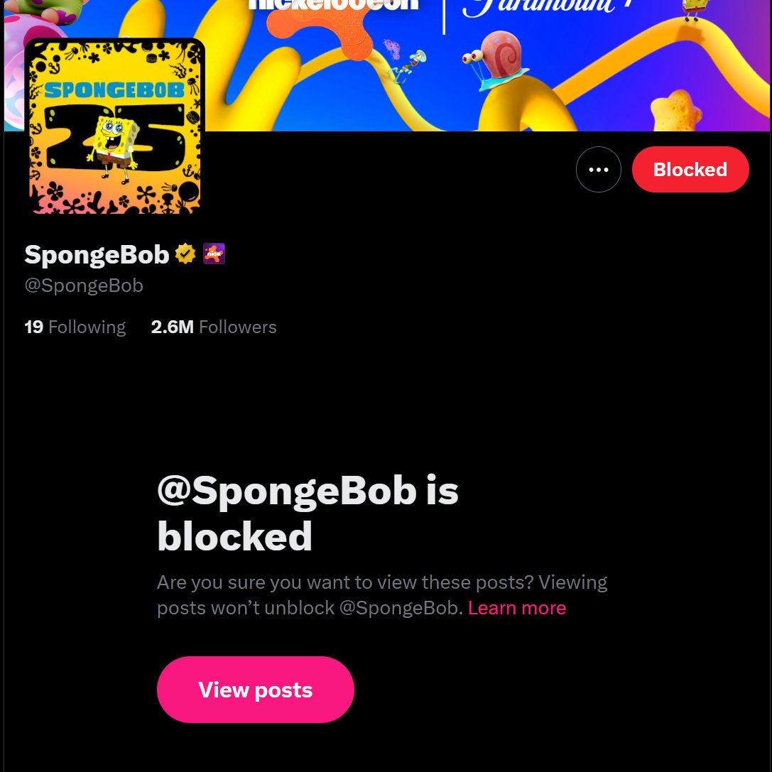 yo-kai watch is dead so i blocked spongebob