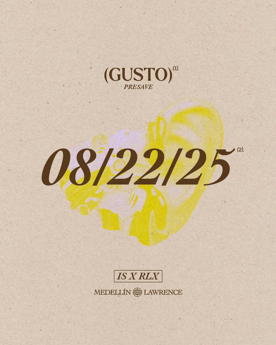 Gusto the album <a href="/RLX_000/">RLX</a> x I.S 
Presave
onerpm.link/250196483187