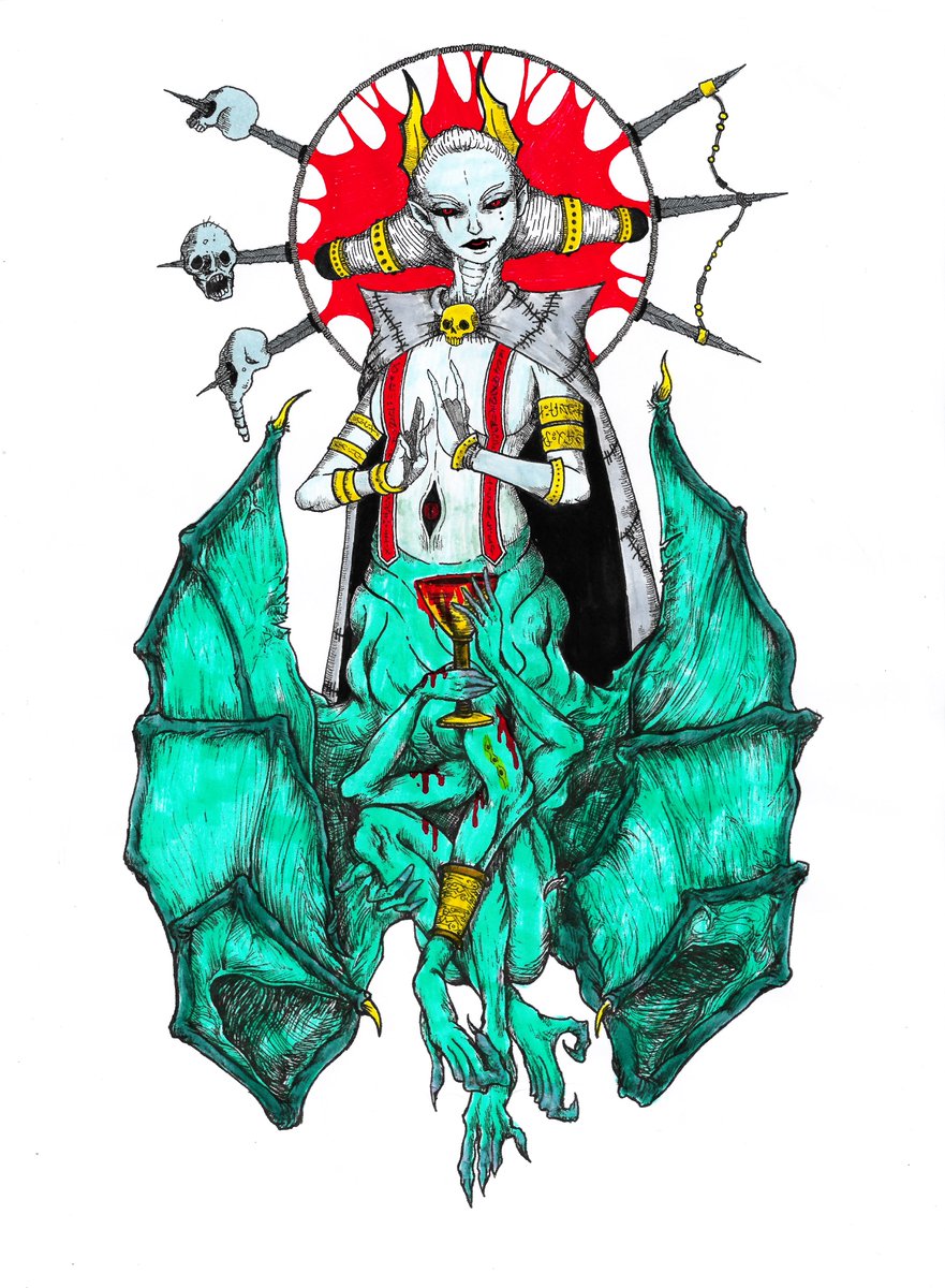 Desadaptado_art's tweet photo. #lovecraftian #horror #darkart #horrorart #surreal #art #handrawing #ink #god #demon #creature #monster #digitalart #handrawing #ilustration #drawing #ritual #secret #blood #ilustracion #ilustradoreschilenos #artechile https://t.co/CMH7r9b3aq