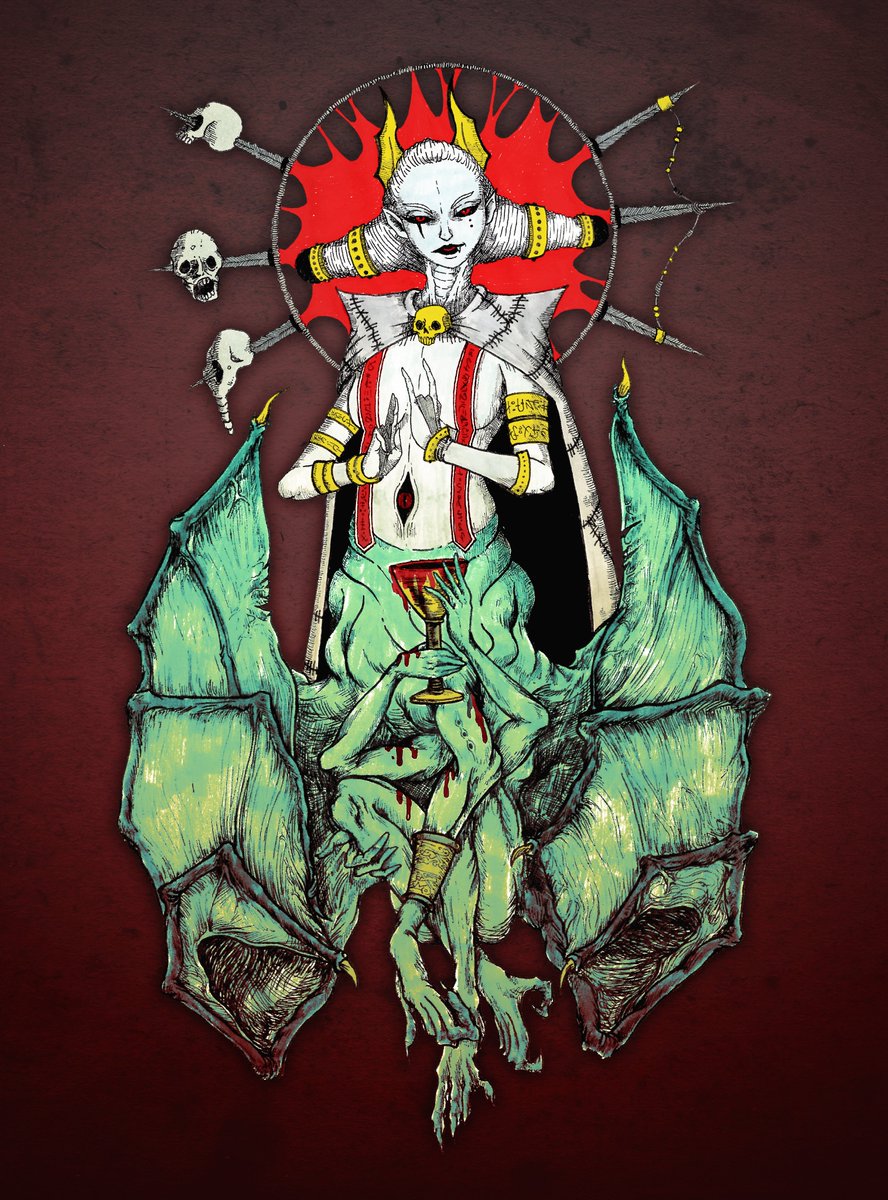 Desadaptado_art's tweet photo. #lovecraftian #horror #darkart #horrorart #surreal #art #handrawing #ink #god #demon #creature #monster #digitalart #handrawing #ilustration #drawing #ritual #secret #blood #ilustracion #ilustradoreschilenos #artechile https://t.co/CMH7r9b3aq