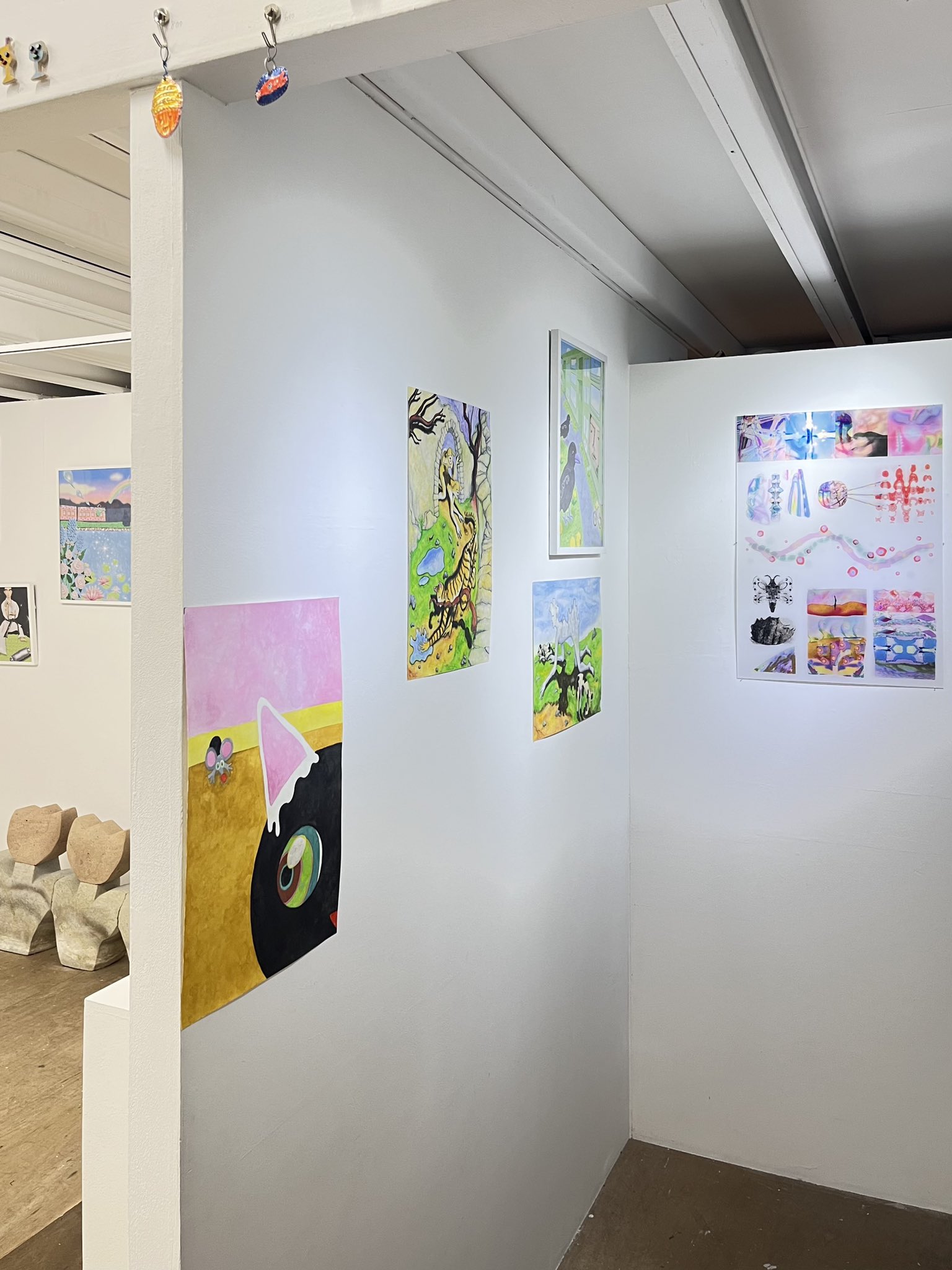 【立体】ワタベカズ■いつでもハラペコ *2014年、靖山画廊出品作品 亀戸アートセンター on X: 