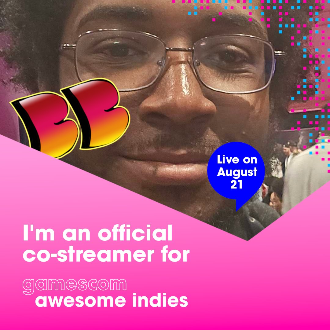Ello Ello EVERYONE! (Yes another announcement lol) I'll be a official Co-streamer for #Gamescom2025 Indie Showcase. See you all tomorrow at 12:30 CST. Also special shout out yo <a href="/_Xyver_/">Xyver | Xyver.bsky.social | 🔞😈</a> for making these for me in her free time