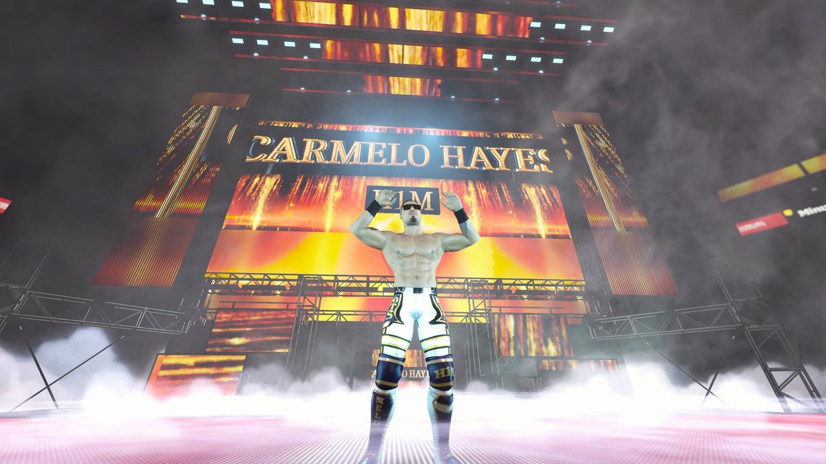 SniperBMT2K's tweet photo. Made this SNME arena when they added it earlier this year. I’ve really enjoyed using this for my matches. I don’t know what it is but it just feels right for SNME #WWE2K25

(I also love how the tunnel came out) https://t.co/E7psmUQnG6