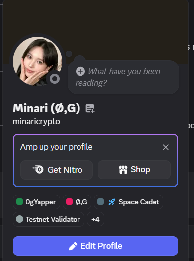 Mina Twice Crypto (@minaricrypto) on Twitter photo Finally got the 0gYapper role on Discord!
Been grinding <a href="/0G_labs/">0G Labs (ร,G) - AI L1</a> content non-stop for the past 4 months. During that time, I managed to stay in the Top 100 monthly for 3 months straight on the Kaito leaderboard,literally yapping every single day about 0G. ๐
Not gonna lie, it Finally got the 0gYapper role on Discord!
Been grinding <a href="/0G_labs/">0G Labs (ร,G) - AI L1</a> content non-stop for the past 4 months. During that time, I managed to stay in the Top 100 monthly for 3 months straight on the Kaito leaderboard,literally yapping every single day about 0G. ๐
Not gonna lie, it
