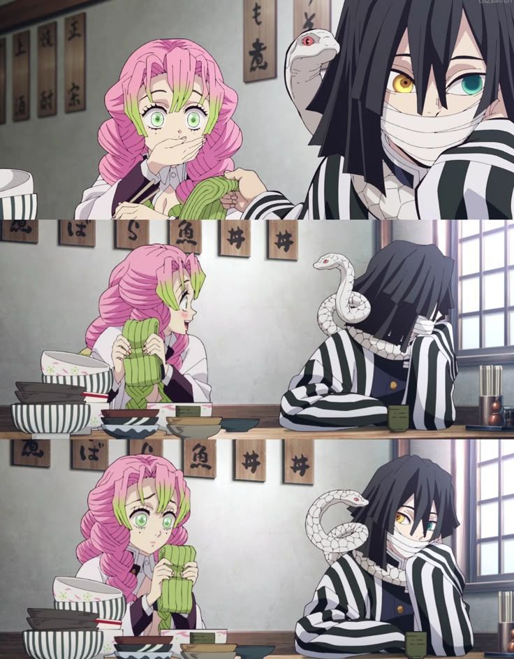 animeposts's tweet photo. Obanai knows how to treat Mitsuri right https://t.co/Z78H41Ay6h
