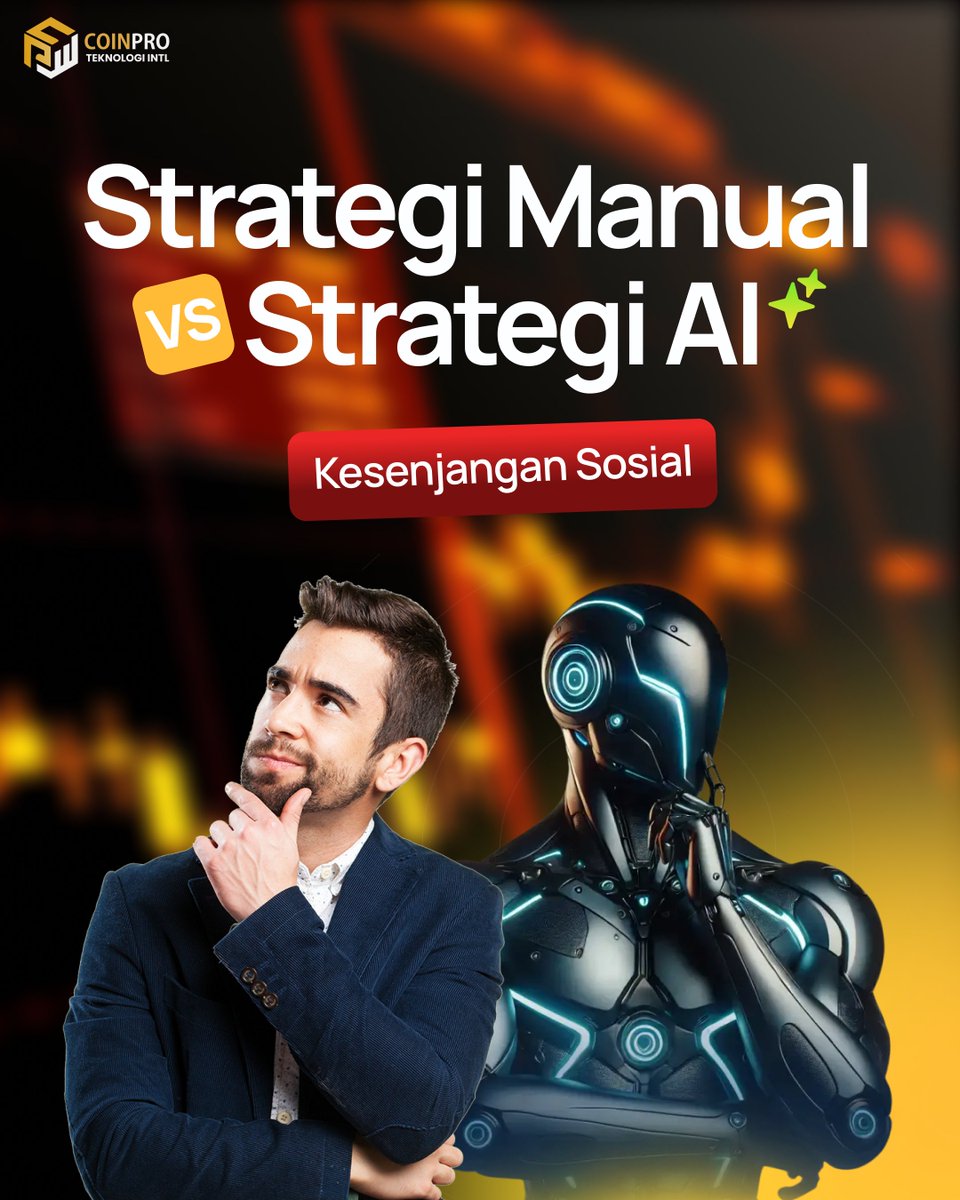coinpro_id's tweet image. 🚀 Strategi Manual vs Strategi AI
Mana yang lebih unggul?
🔴 Manual Trading: rentan emosi, terbatas waktu, lambat, dan butuh pengalaman panjang.
🟡 AI Trading: berbasis data, aktif 24/7, cepat, akurat, dan bahkan cocok untuk pemula.

#CoinPro #TradingAI #Fintech #BigData