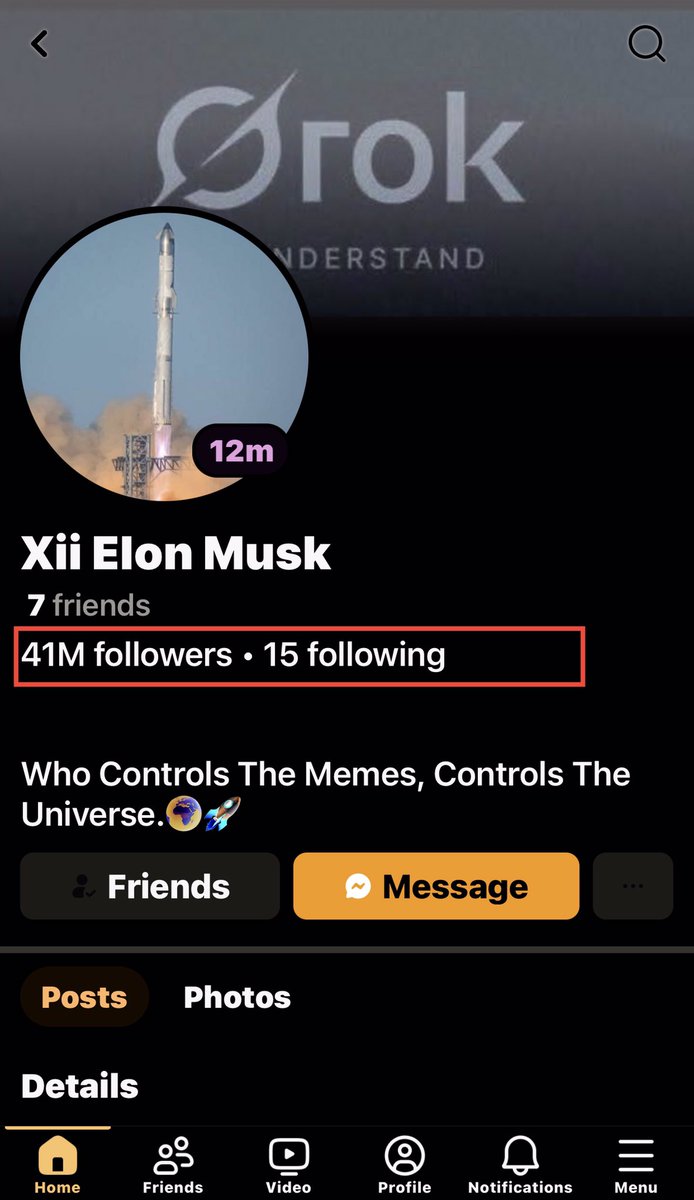 sithapomp's tweet photo. @elonmusk I’ve got Elon Musk added me as a friend on Facebook🤣 he's got 41M followers - claiming he's Elon Musk 

#ElonMusk https://t.co/ARC8AZnT1k
