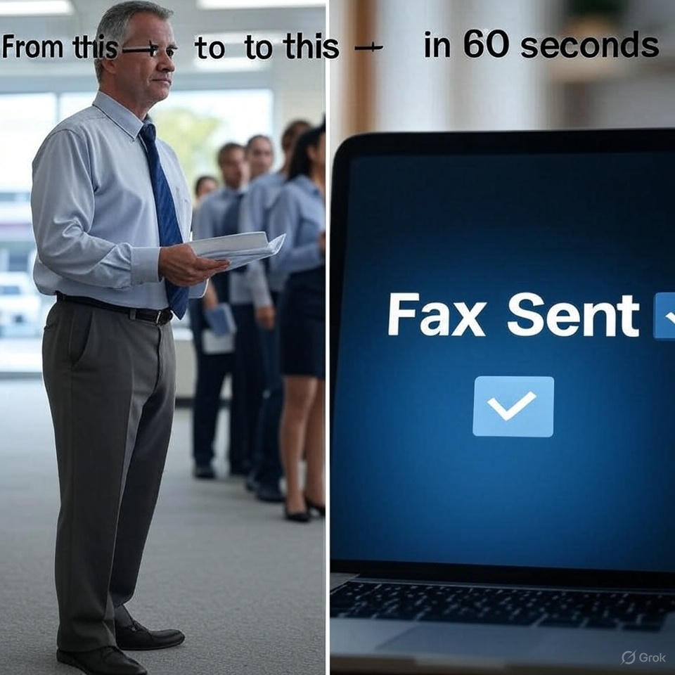 Tired of:

❌ Driving to FedEx to fax
❌ Paying for monthly subscriptions
❌ Wondering if your fax even went through

✅ With OneFaxNow: Upload → Enter # → Pay only if it delivers. 

Done in 60 sec.