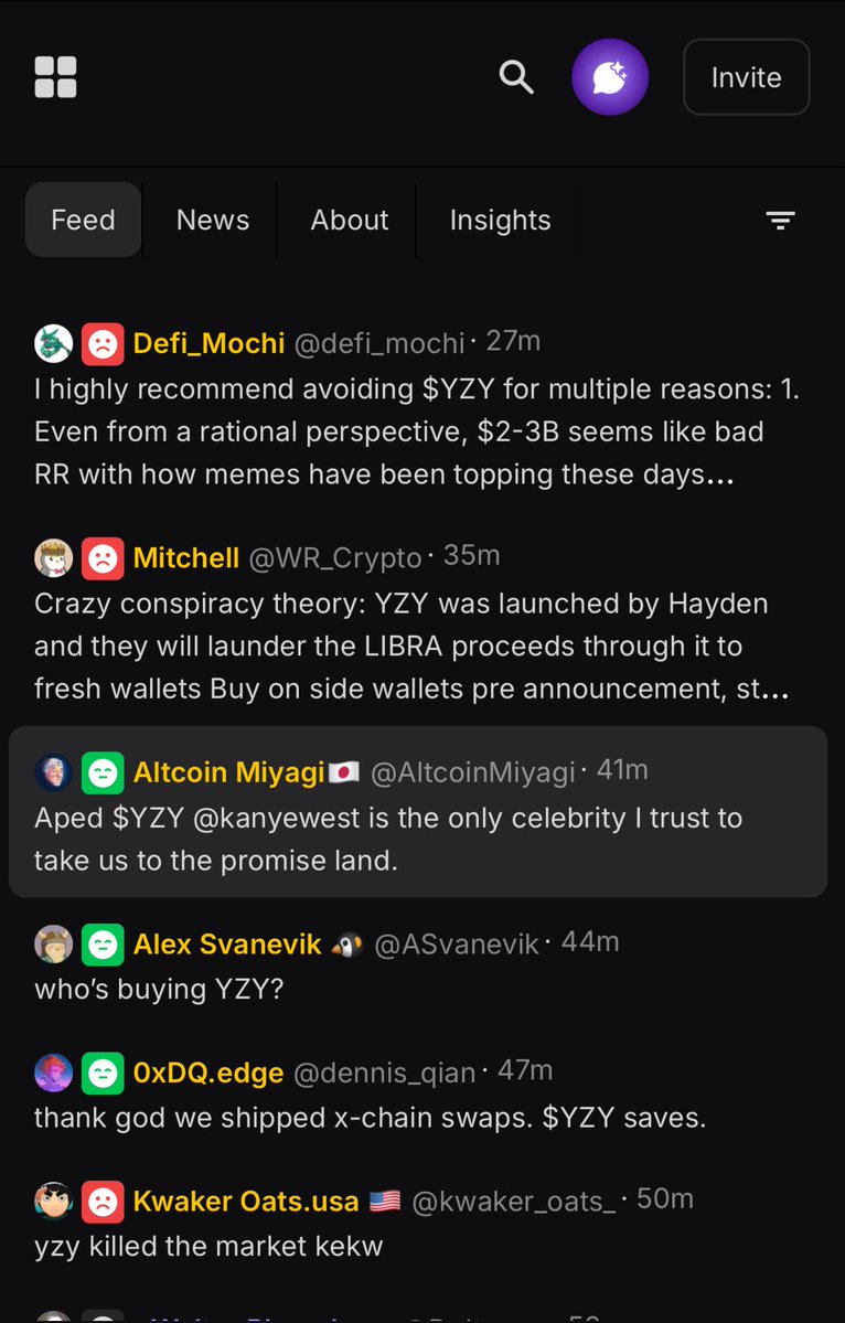 tristan | elfa.ai π (@tethrees) on Twitter photo KANYE WEST just launched $YZY and a team address just added 30M YZY in a single side LP between $3.17-$4.49, forming YZYβs biggest price resistance
$YZY is also listed on <a href="/HyperliquidX/">Hyperliquid</a> futures
<a href="/defi_mochi/">Defi_Mochi</a> and <a href="/kwaker_oats_/">Kwaker Oats.usa πΊπΈ</a> are bearish on the token while <a href="/AltcoinMiyagi/">Altcoin Miyagiπ―π΅</a> aped KANYE WEST just launched $YZY and a team address just added 30M YZY in a single side LP between $3.17-$4.49, forming YZYβs biggest price resistance
$YZY is also listed on <a href="/HyperliquidX/">Hyperliquid</a> futures
<a href="/defi_mochi/">Defi_Mochi</a> and <a href="/kwaker_oats_/">Kwaker Oats.usa πΊπΈ</a> are bearish on the token while <a href="/AltcoinMiyagi/">Altcoin Miyagiπ―π΅</a> aped
