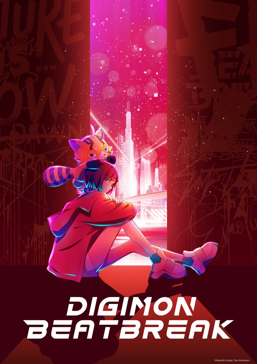 ToeiAnimation's tweet photo. ━━━━━━━━━━━━━━━━━
"DIGIMON BEATBREAK"
MAIN CHARACTER VISUALS UNVEILED
━━━━━━━━━━━━━━━━━
🟣 Tomoro Tenma / Gekkomon
🔴 Reina Sakuya / Pristimon
🟡 Makoto Kuonji / Chiropmon
🔵 Kyo Sawashiro

OCTOBER 2025

▼Official Trailer
https://t.co/eJhPKasbD3

▼Official Website
https://t.co/arOUXCJBWJ

#Digimon
#BEATBREAK
