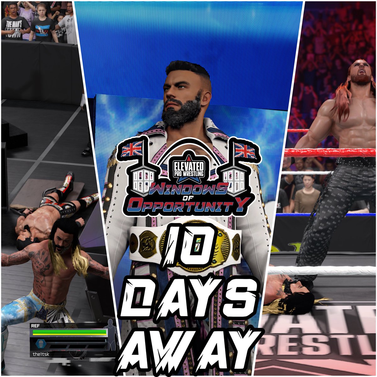 10 Days Away! #CAW #CAWMMUNITY #WWE2K #WWE2K25 #EPW #ELEVATED #PROWRESTLING