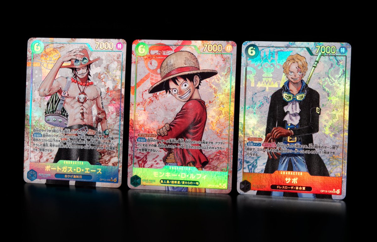 Official in-person shots of alt arts in the Japanese OP13 3rd