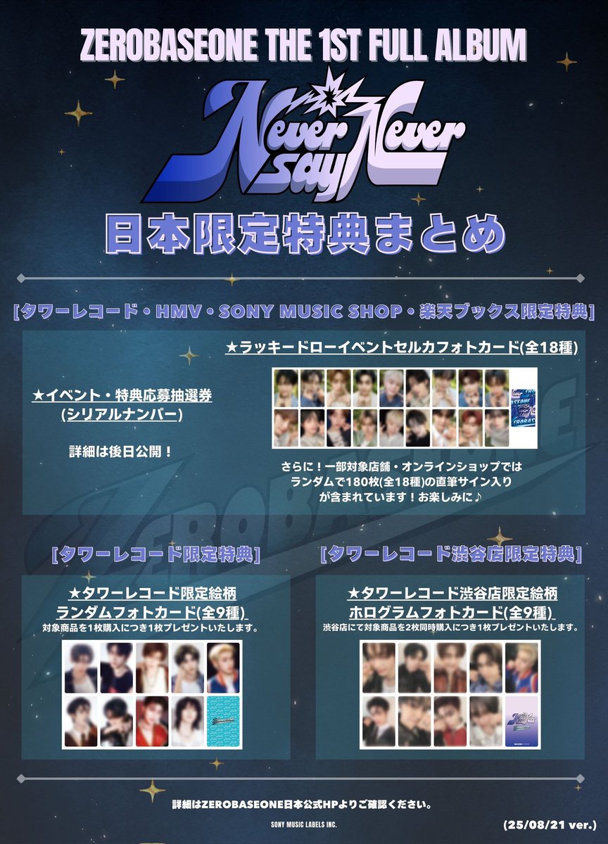 🤍🤍🤍 ZEROBASEONE 正規1集 フルアルバム [NEVER SAY NEVER