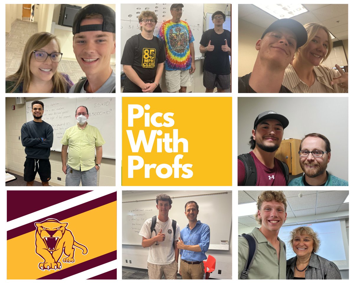 UMMCougarBB's tweet photo. Day 1 of classes in the π
So begins our start of the school year #PicswithProfs
It's about building relationships π€
Thank you to our @UMNMorris faculty for taking the time to meet our Cougar βΎοΈstudent-athletes
#PlayforthePile #STUDENTathlete https://t.co/HKhPwiQJrY