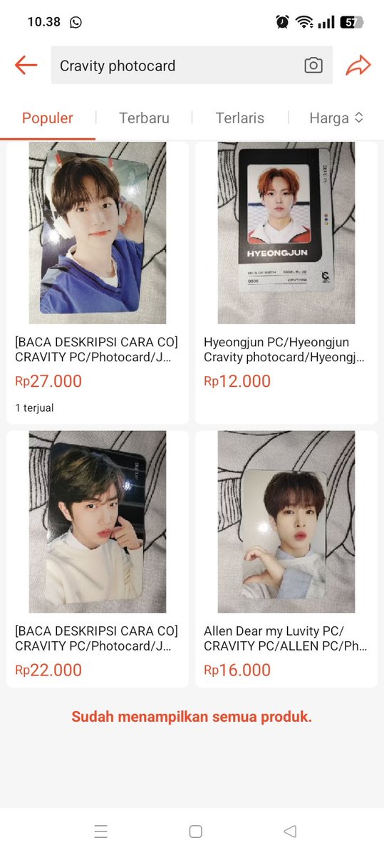 minimorangdan's tweet photo. WTS CRAVITY PC

Jungmo Serim Allen Wonjin Woobin Hyeongjun 

Ada yg mau take PC2 ini?? Aku lepas beberapa koleksi 

Ini beberapa harganya sama yaa, jd ada dlm 1 link, bisa cek link dibawah nanti....(Cont...)
#wts #wtspc #cravity #jungmo #wonjin #serim https://t.co/cBjPzMOFF2