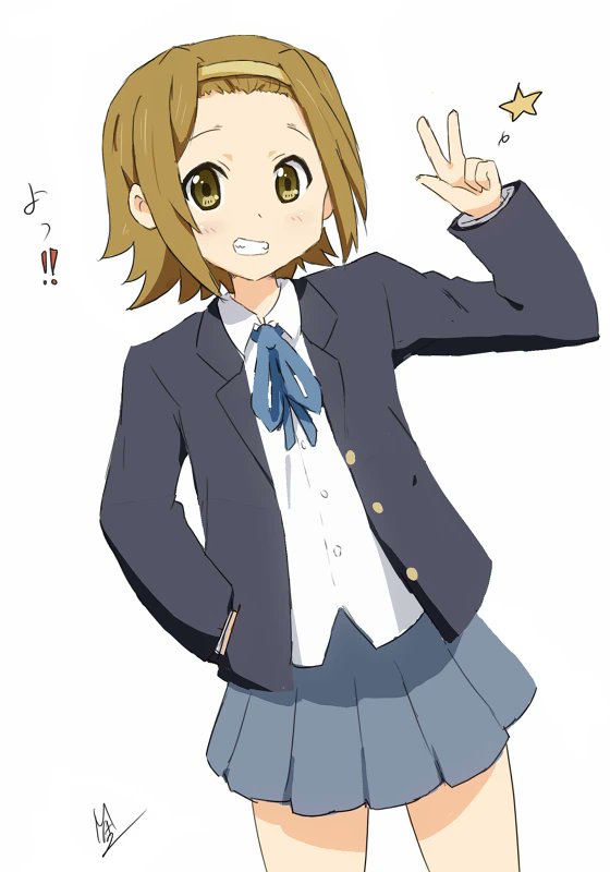 田井中律 「#田井中律生誕祭2025 過去絵でもお祝い りっちゃんハピバ」|MA-2㌠のイラスト