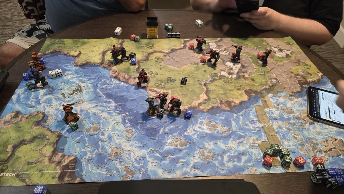 I've had an amazing Vacation so far.
- got to hang with some of my best friends
- got to get back into swimming
- ate some phenomenal food
- got to meet several NarDec fans
- got to play Battletech A LOT
- got a chance to process another family death, and dealing with associates