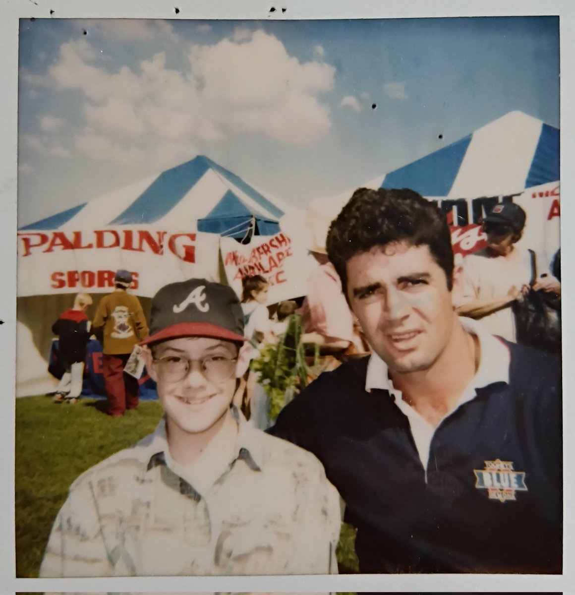Demonblog's tweet photo. Gaz clearly excited to be posing with this massive nerd. #1994chat. https://t.co/7AuBKyvpK2