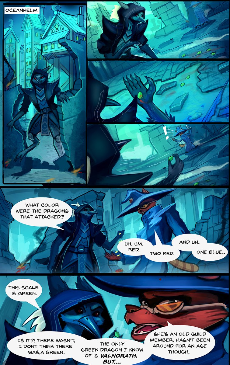 TalesOfAkadia's tweet photo. Chapter 3 Issue 1: Page 16. Check the profile for previous pages!  #indiecomics #indiedev #furryart #webcomics #gamedev #indiegamedev https://t.co/LUbWBQnIWt