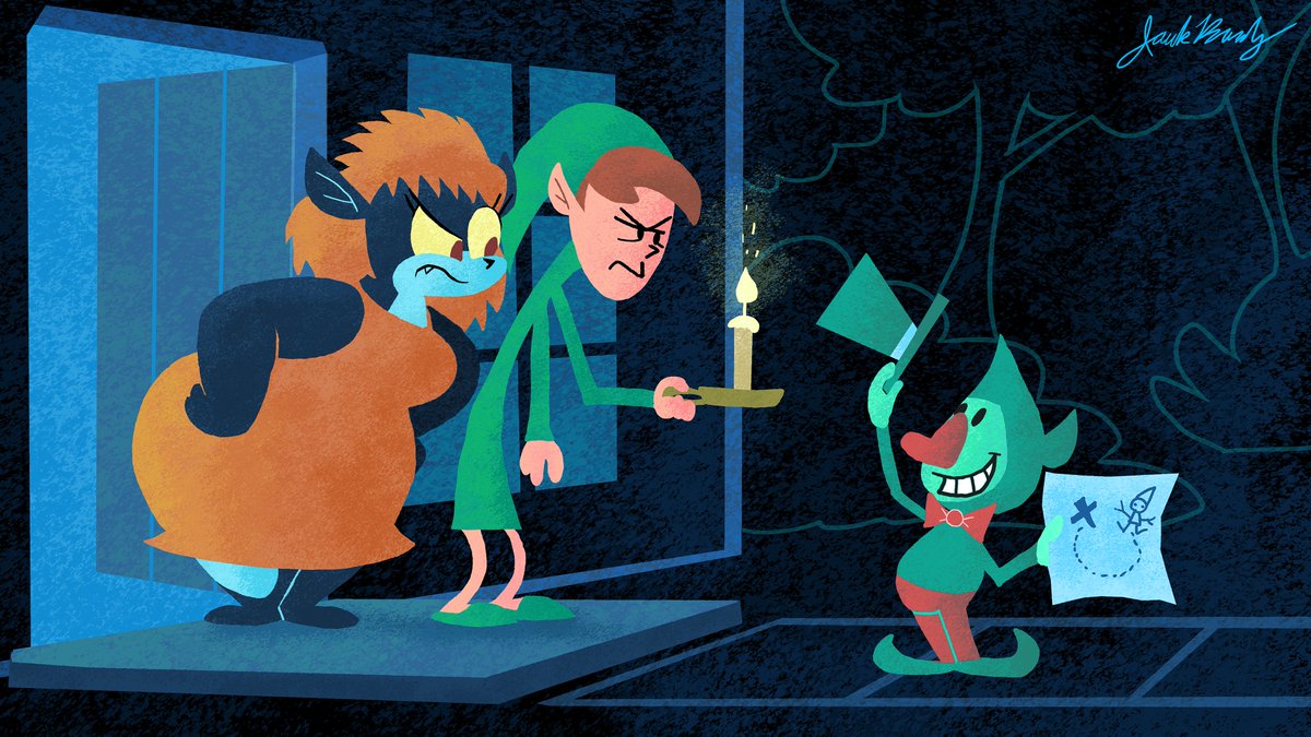 In this world, Tingle is a door to door map salesman. He's so devoted to his line of work, he even knocks on Link and Midna's door at 3AM.

Everyone loves Tingle, right?