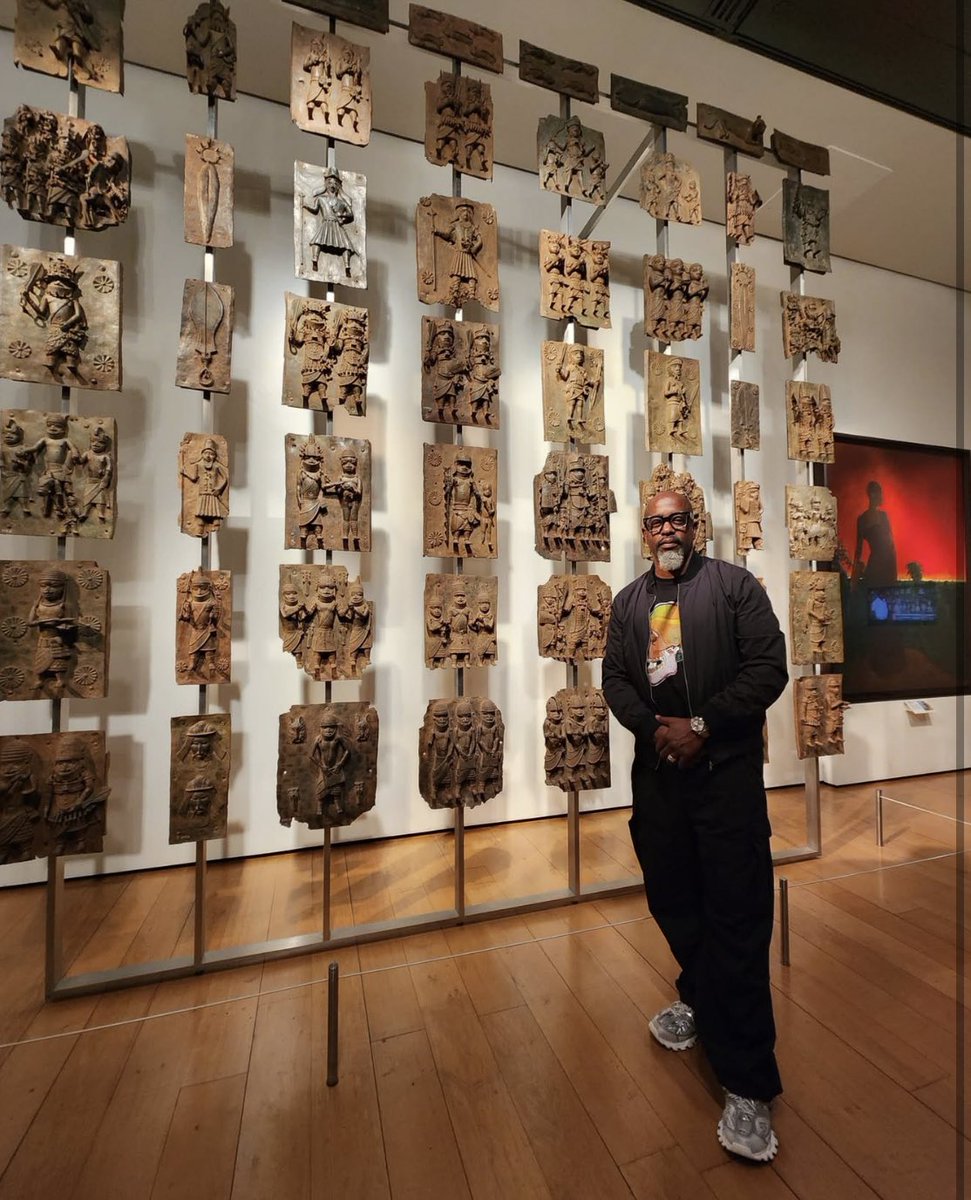 American Visual Artist Kevin Wak Williams on FB: 

“Getting some research done at The British Museum in London on the Benin Dynasty of Africa for some upcoming works.”