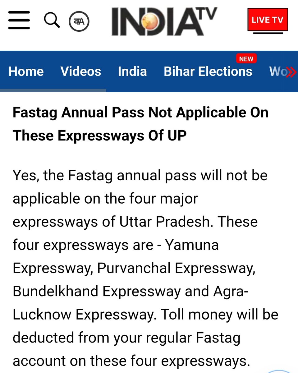 > Annual fastag cost 3k but it won't work on expressways.

> Tax upto 12L is nil but if you earn more than 12L then pay tax from 4L

> Ethanol blending is done to reduce petrol import but it reduces mileage so you end up buying more petrol.

Almost every policy of this Govt is