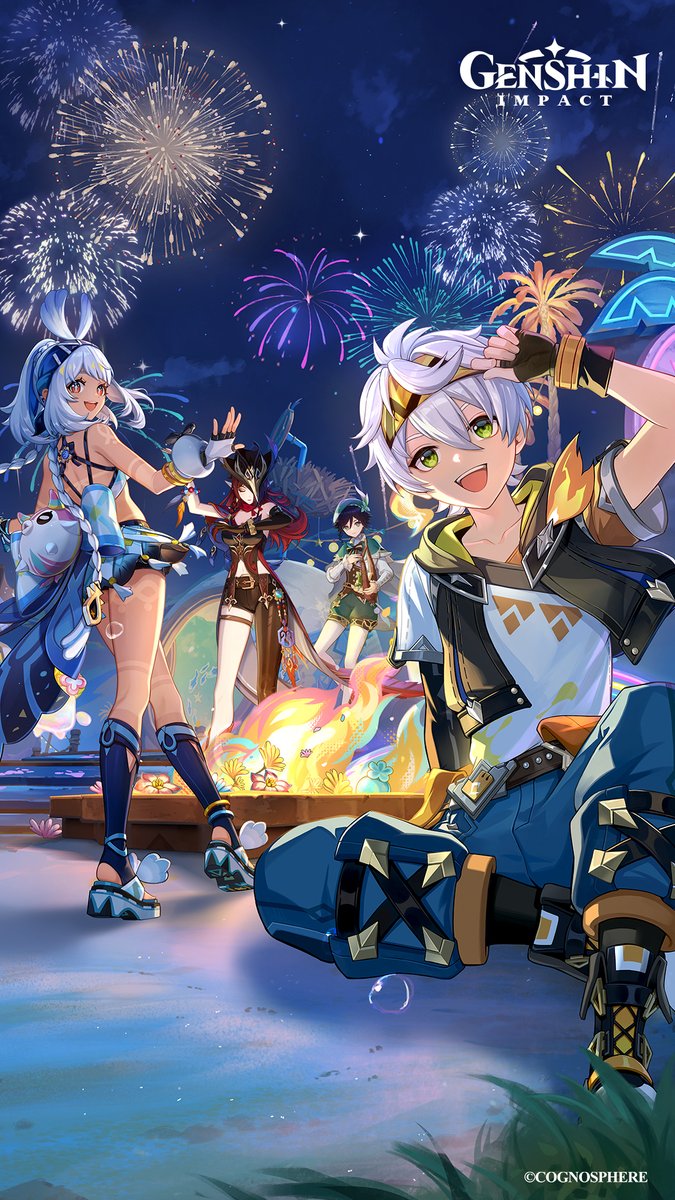 GenshinImpact's tweet photo. The "Sunspray Summer Resort" wallpaper series is now available!

Click the link to download the wallpapers in different dimensions!
https://t.co/8NI9CORXlO

#GenshinImpact #GenshinImpact5ꓸ8 https://t.co/OEbIs91Otr