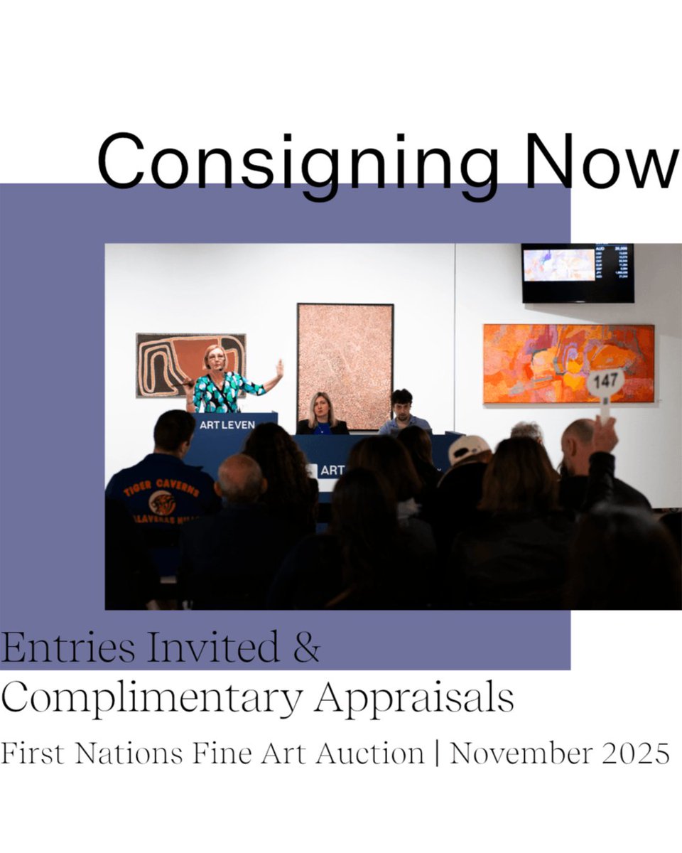CONSIGN NOW | First Nations Fine Art Auction | November 2025
Since 2017, Art Leven [formerly Cooee Art] has been conducting specialist Auctions, continually refining our model to achieve the best possible results for our clients.
artleven.com/consigning-now