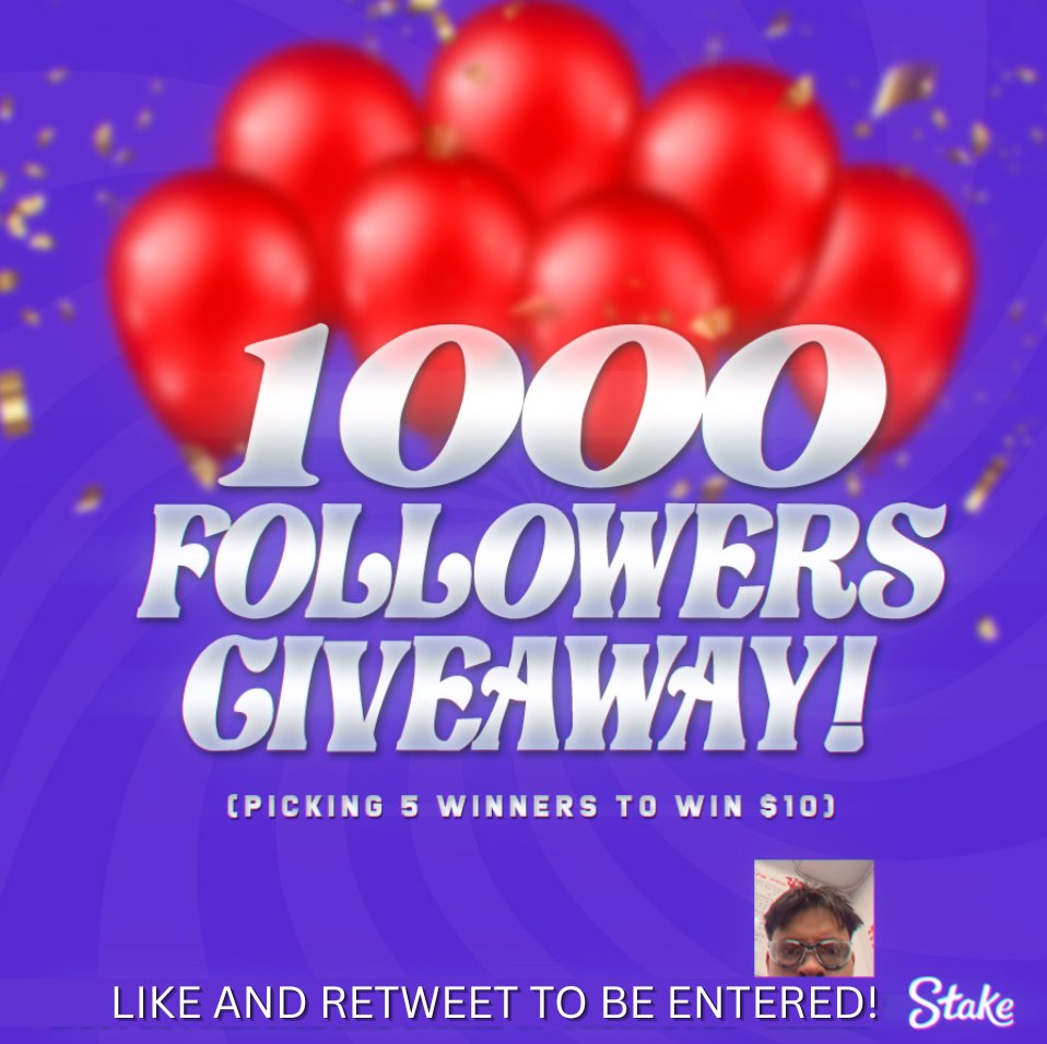🔥1,000 FOLLOWERS GIVEAWAY🔥

We’re celebrating with a $10 prize for 5 lucky gamblers! 🎰💵

To enter:
✅ LIKE
🔁 RETWEET

Appreciate all the support! Let's finish August strong💪

Winners picked on August 25th🎯

#GamblingTwitter #Casino #Stake #Giveaway #SportsBetting