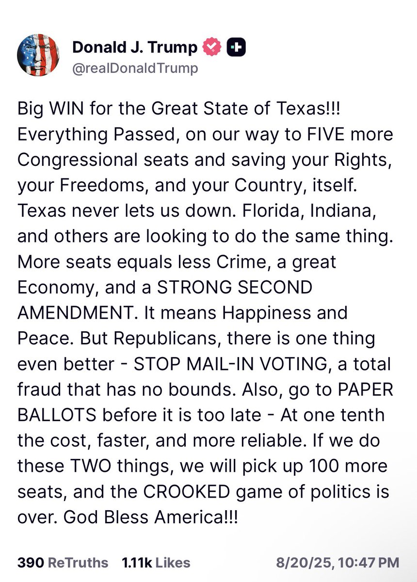 Aarón Torres (@aarontorres_) on Twitter photo President <a href="/realDonaldTrump/">Donald J. Trump</a> calls today a “Big WIN” after Texas House passed the redistricting map
#txlege President <a href="/realDonaldTrump/">Donald J. Trump</a> calls today a “Big WIN” after Texas House passed the redistricting map
#txlege