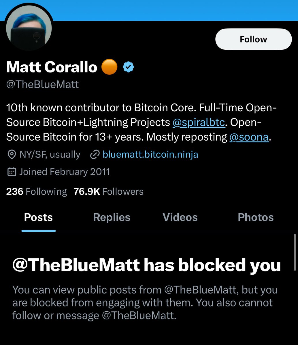 Dennis_Porter_'s tweet image. Blocked by a Core dev after asking if Core has bugs. Was this worth getting blocked over?