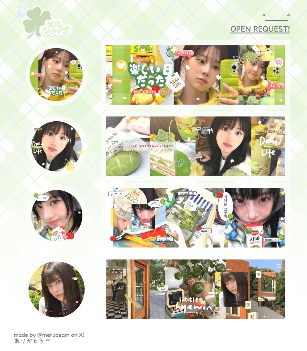 merubeam's tweet photo. — a retweet would be appreciated! ⭐

🍀📮 kamu menemukan pojok manis! meru open request untuk layout; silakan mampir. ☻ ada beberapa katalogku yang hangat seperti krim soda di atas semanggi. 🍮💬 hampiri aku lewat dm untuk segera menjemput slot-nya, ya! ♥︎ #zonauang https://t.co/ZJpf4hi754