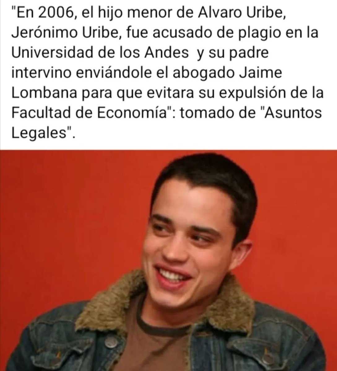 Al parecer <a href="/jeronimoauribem/">Jerónimo Uribe</a> es igual de tramposo que su condenado padre...